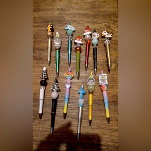 Beaded pens